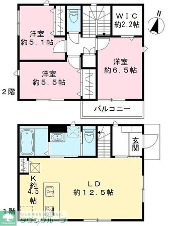 Nanala B棟の物件間取画像